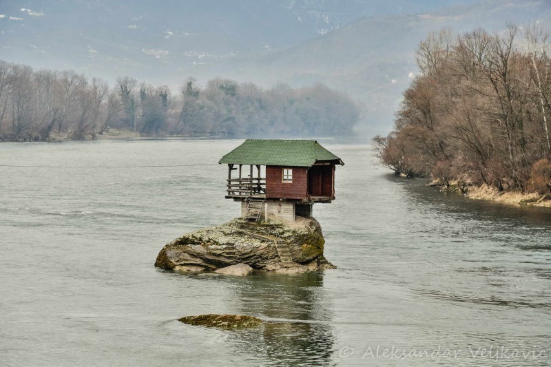 The house on the Drina river near Bajina Bašta