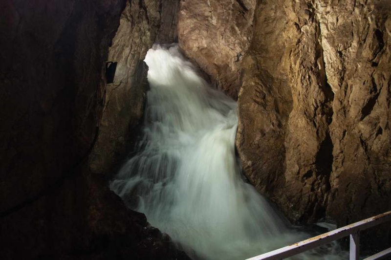 Raging river in the Stopića cave