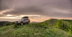 Dusk on a scenic viewpoint on Kalafat