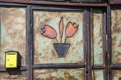 A rustic door in the village Davidovac