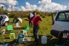 A new, improved model of camping shower!