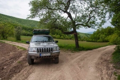 At the junction of the Kovej road