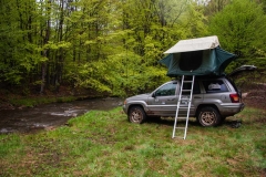 Camping on the Black river in Homolje mountains