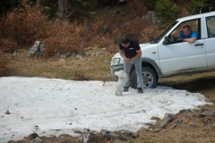 Some snow still remained on the Beljanica mountain