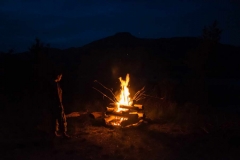 Campfire by the Danube