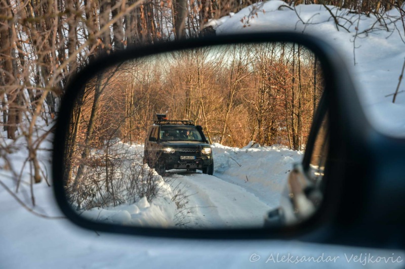 Driving along the forest roads of Kučaj mountains