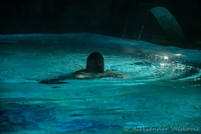Relaxing in the thermal pool
