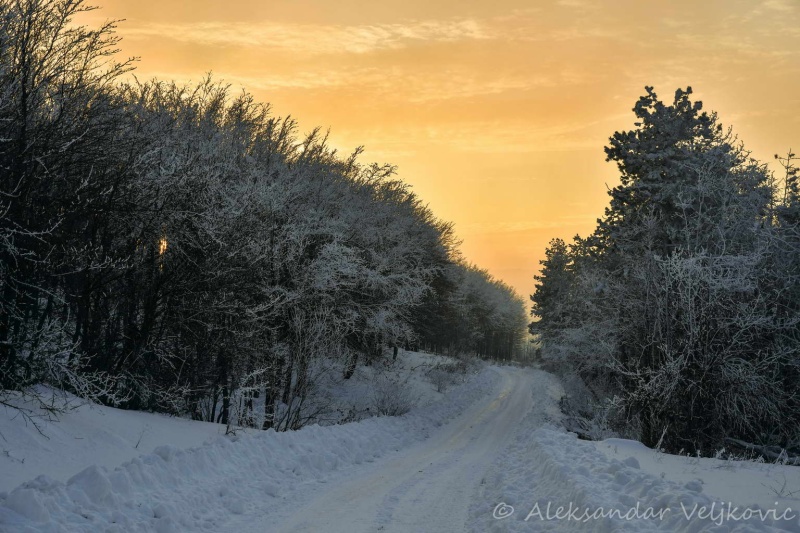 Sunset in Kučaj