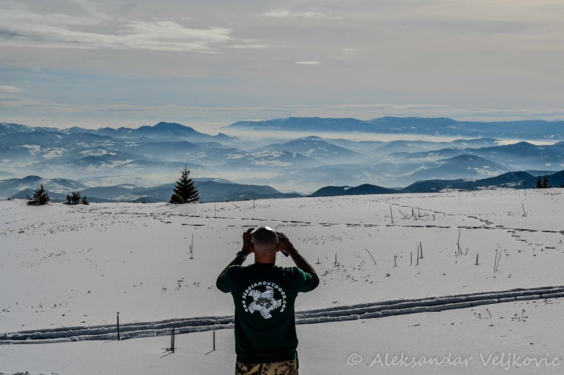 Enjoying the hazy distance