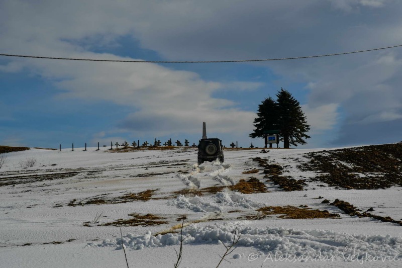 Reaching the monument on Javor