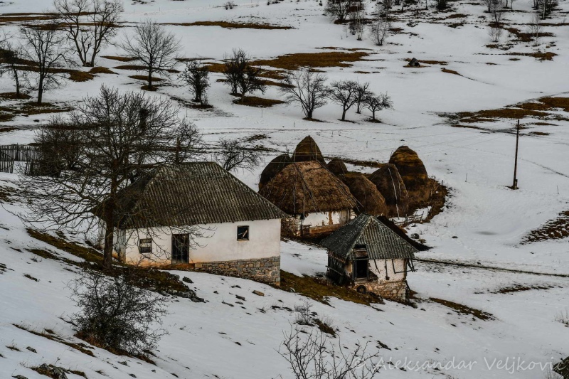 A village household on the Pešter highlands