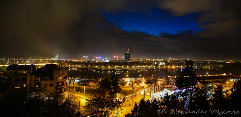 A Belgrade nighttime panorama