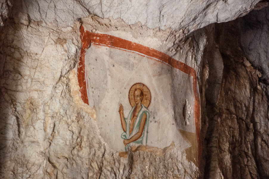 Freska ćelavog Isusa