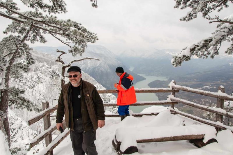 At the Banjska stena scenic view