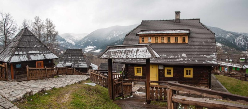 Drvengrad houses have been moved there from all over the place