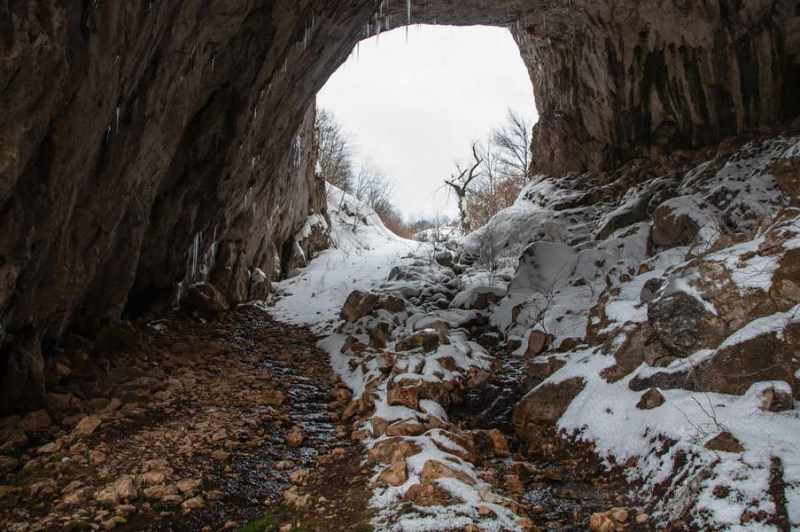 Under the arch