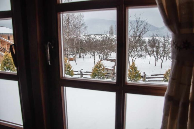 Looking out the window at Vraneša