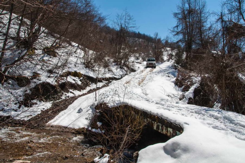 The last river crossing before Sopotnica waterfalls