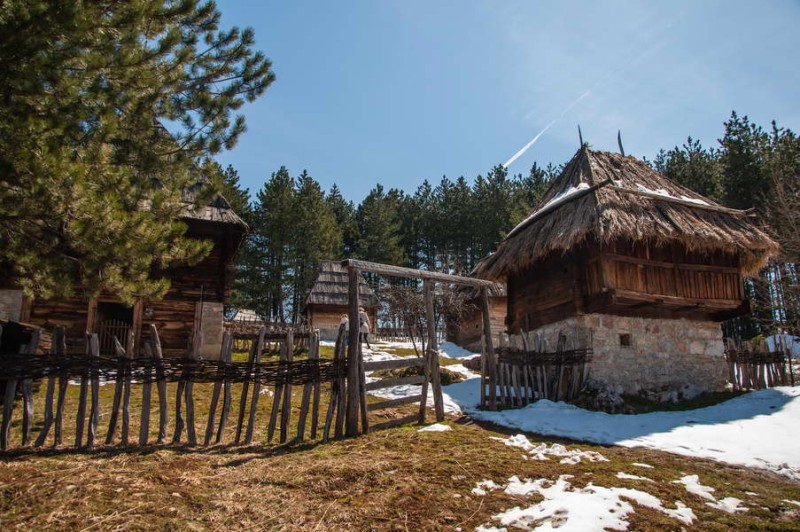 Old houses from 19th century at Sirogojno